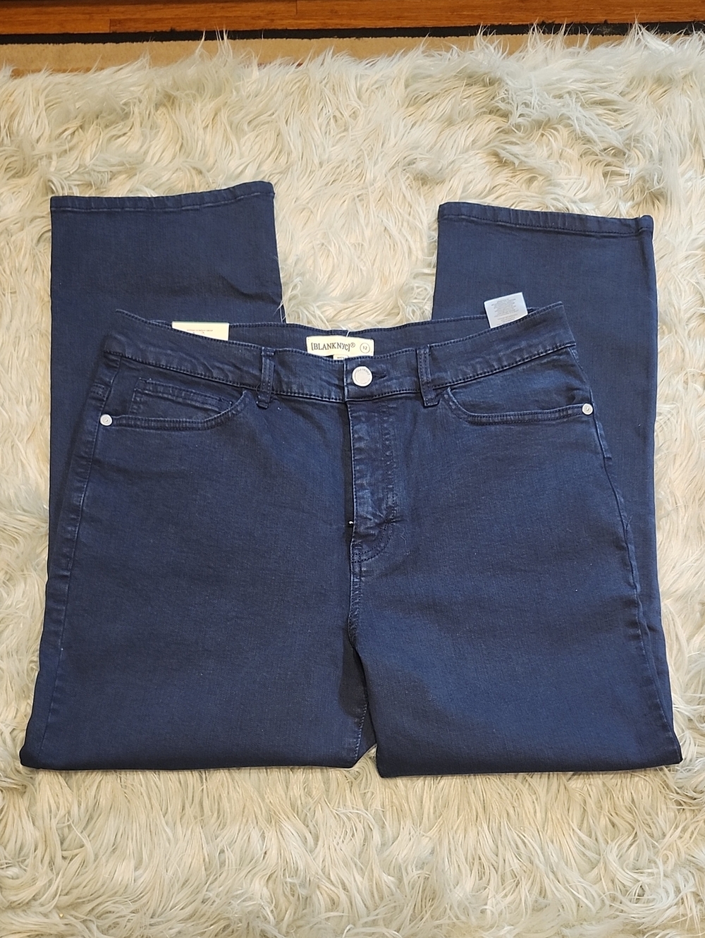 BLANKNYC 27" High Rise Straight Leg Jeans